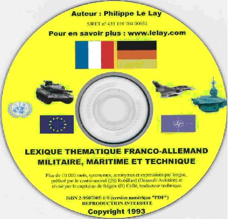 Lexique thématique franco-allemand militaire maritime et technique.